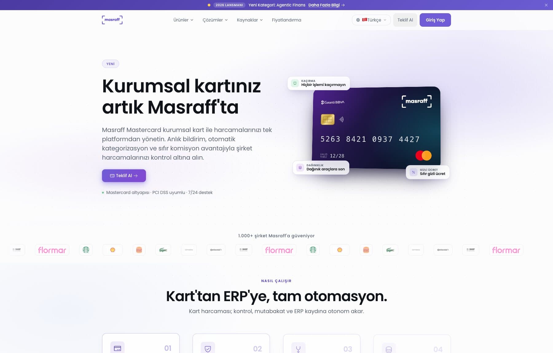 The Masraff product site